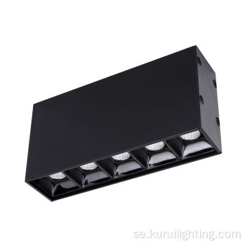 10w infälld matgjuten aluminium LED -galler downlight